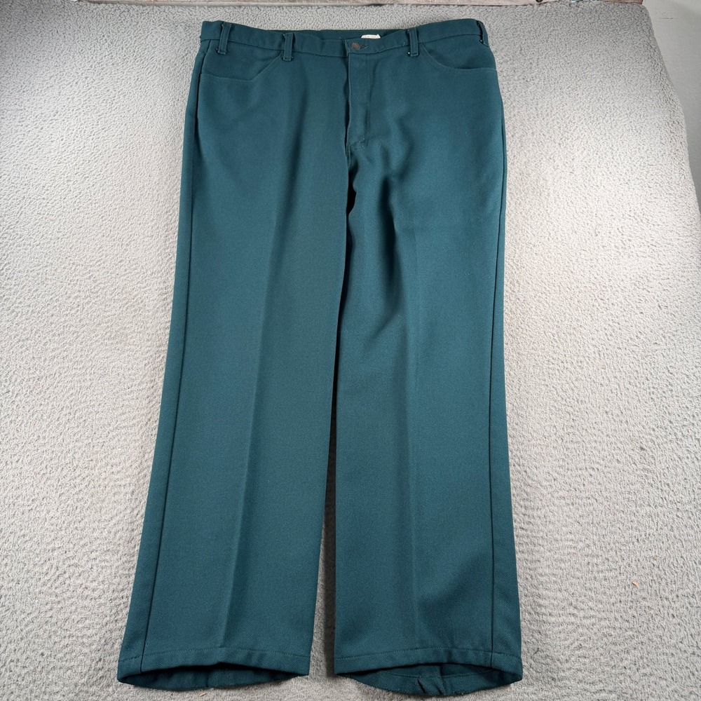 Vintage Levis 698M Pants Mens 40x29 Teal Green Black Gold Tab Made In USA
